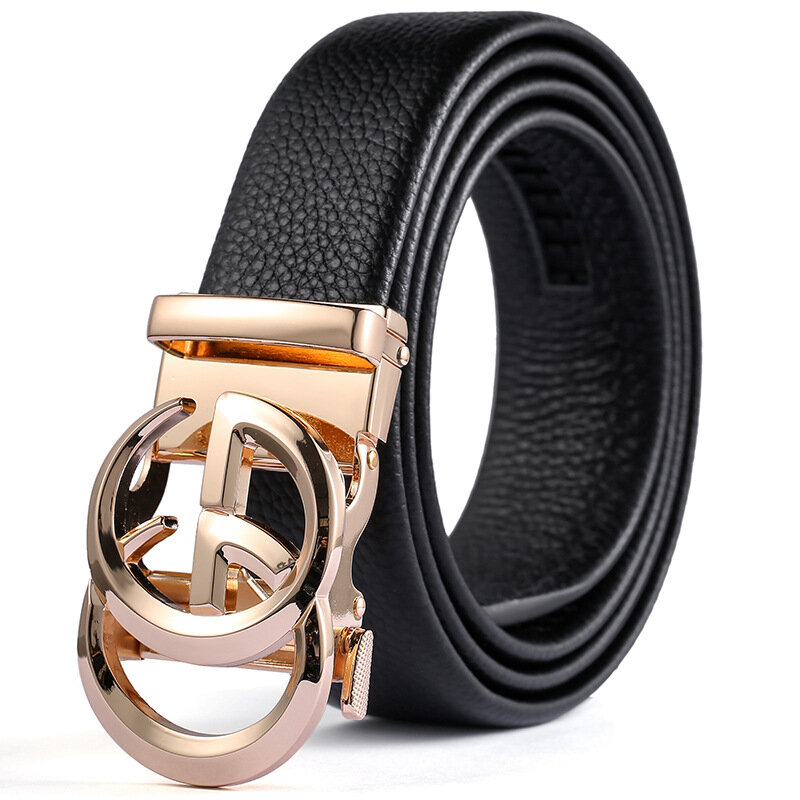 Cinturones de diseñador para hombres y mujeres, cinturón de hebilla automática de alta calidad con patrón de cocodrilo, cinturón de cuero para parejas, cinturón para hombres