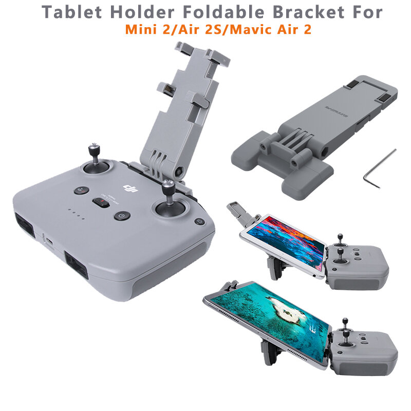 For DJI Mini 2 Tablet Holder Foldable Bracket Portable Mount for  Mini 3 /Air 2S/Mavic Air 2 Remote Controller Drone Accessories