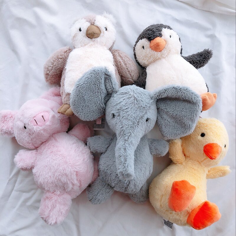 23CM miękkie kaczki pluszowe zabawki Kawaii słoń Pengiun śpiąca Mate nadziewane i pluszowe zwierzę lalki dla dzieci zabawki dla dzieci Chritmas prezenty