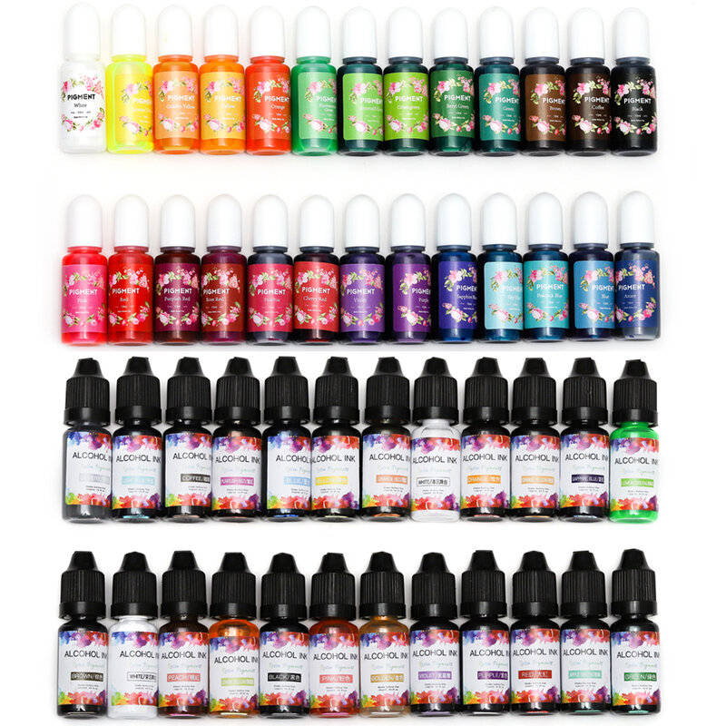 6-26อีพ็อกซี่สีเรซิน Pigment Kit Mica ผงอีพ็อกซี่เรซินแม่พิมพ์ Liquid Colorant Dye เรซิ่นเครื่องประดับ DIY หัตถกรรม art เครื่องมือทำ