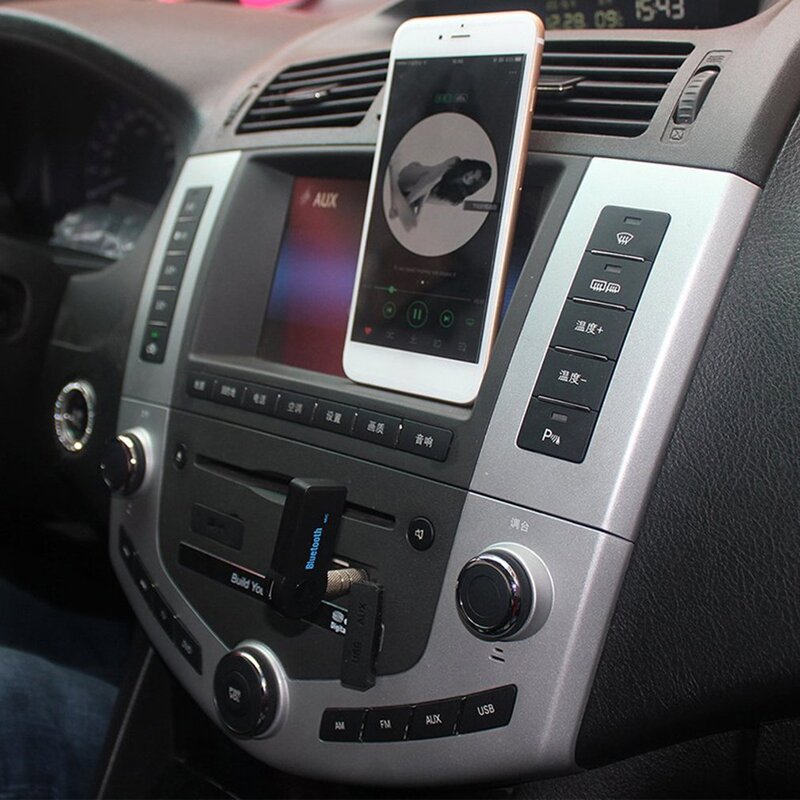 Bezprzewodowy odbiornik Bluetooth 4.0 nadajnik z adapterem 3.5mm Jack dla aux Car Music Audio słuchawki Aux odbiornik zestaw głośnomówiący