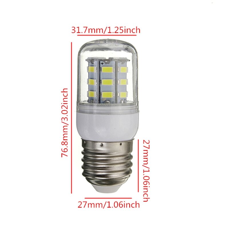 Ampoule Super brillante E27, 12V, 27 led, 5730 SMD, économie d'énergie, lampe épis de maïs, blanc froid, projecteur