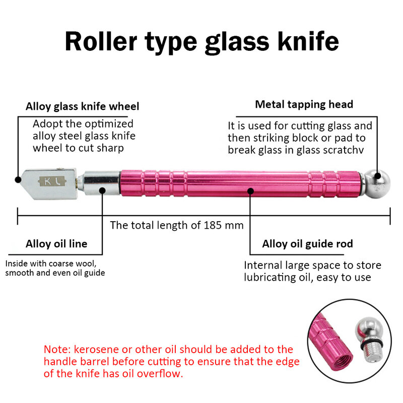 Nova atualização diamante cortador de vidro 3-12mm 185mm carbonização tungstênio liga óculos cortadores para ferramenta de mão de corte de vidro cerâmica
