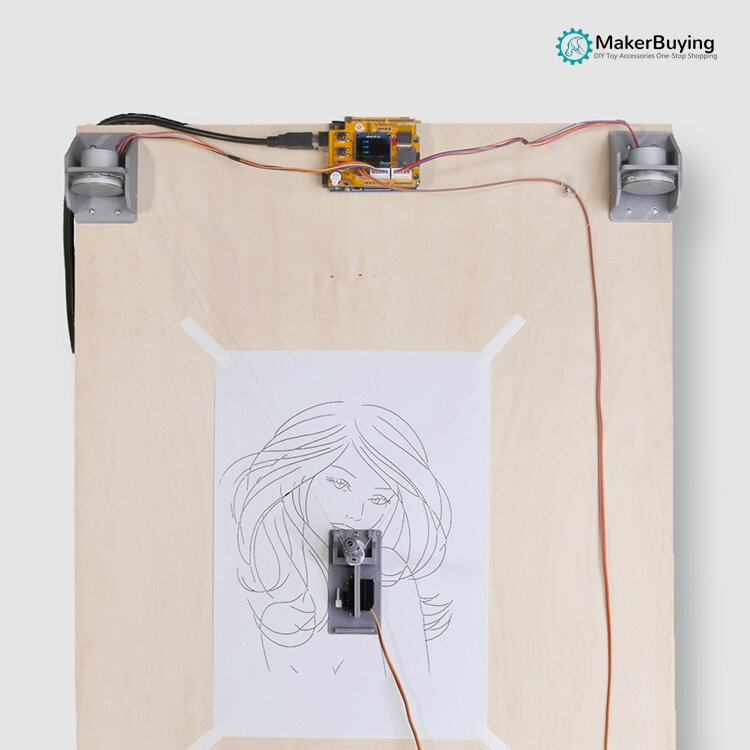 Kit de robot de dibujo automático para Arduino UNO R3, palo de figura, STEM de dibujo, programación educativa