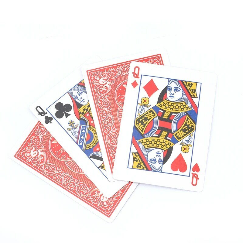 Tarjeta de trucos de magia del desfile de las reinas, predicción 4Q, magia, mago, primer plano, ilusión, artilugios, juguetes para niños