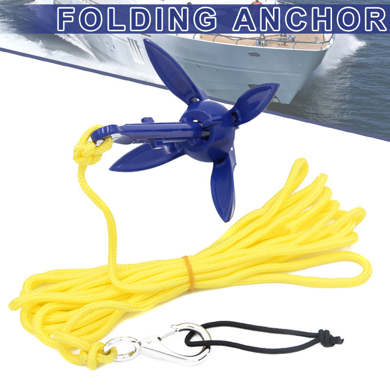 Folding Anchor Fishing Accessories for Kayak Canoe Boat Marine Sailboat Watercraft EIG88
