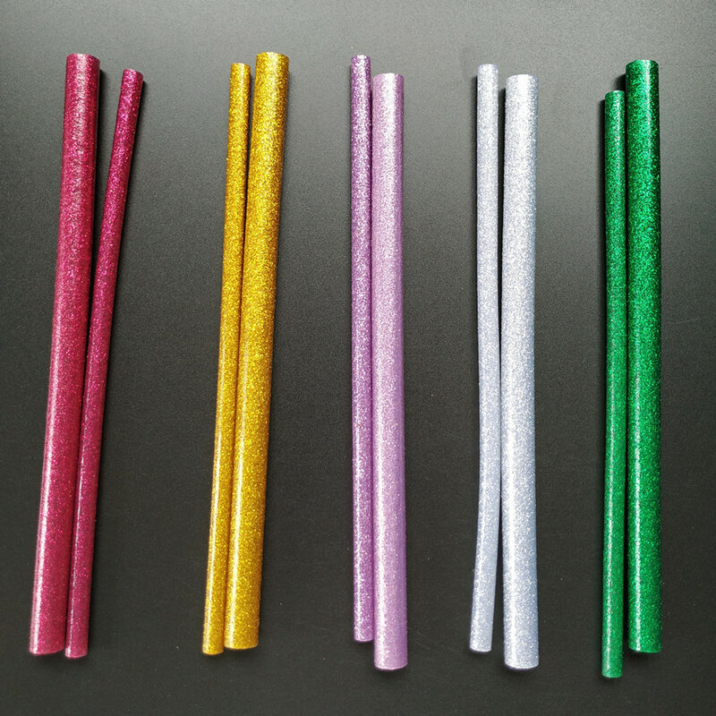 7x200mm Flash Color Hot Glue Sticks ,For Electric Glue Gun,High Viscosity Repair Glue 25PCS Mixed