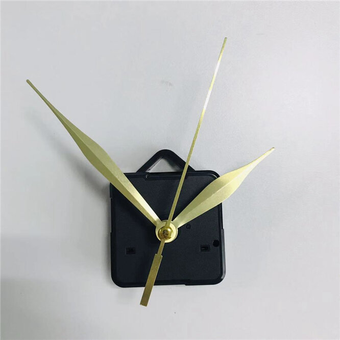 1ชุดมือทองเงียบผนังนาฬิกาควอตซ์กลไกการเคลื่อนไหว18Mm Shaft ซ่อมชุดเครื่องมือ DIY ชุดตะขอ