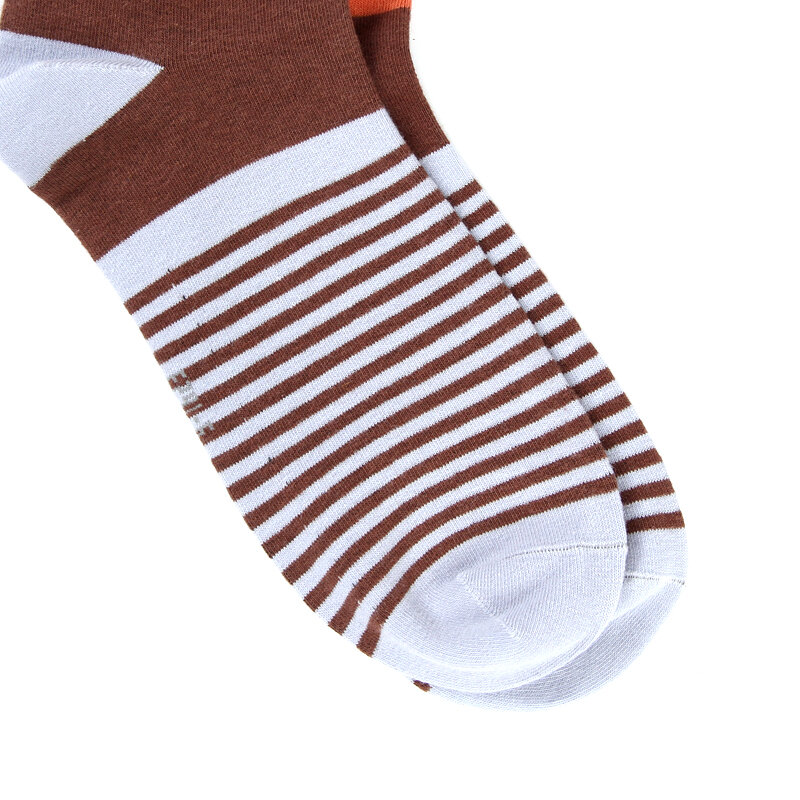 Chaussettes en coton peigné pour hommes, chaussettes à rayures colorées à la mode, douces et confortables, taille 38 à 45