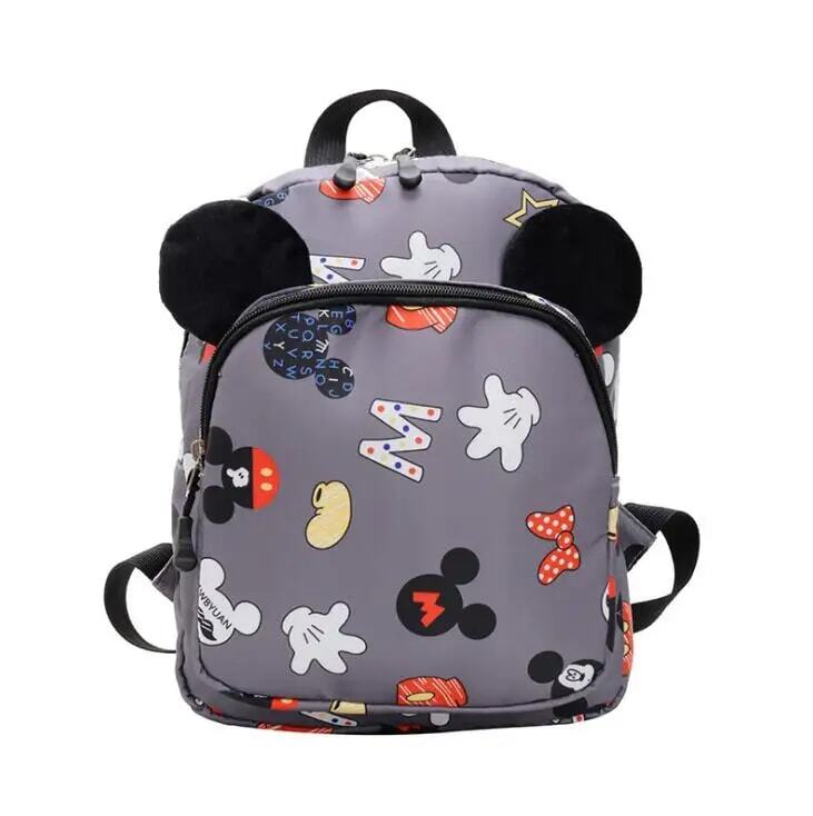 Disney-Mochila para meninos e meninas, Mickey Mouse Kindergarten School Bags, Kids Small Travel Bags, Old Mochila Escolar, moda