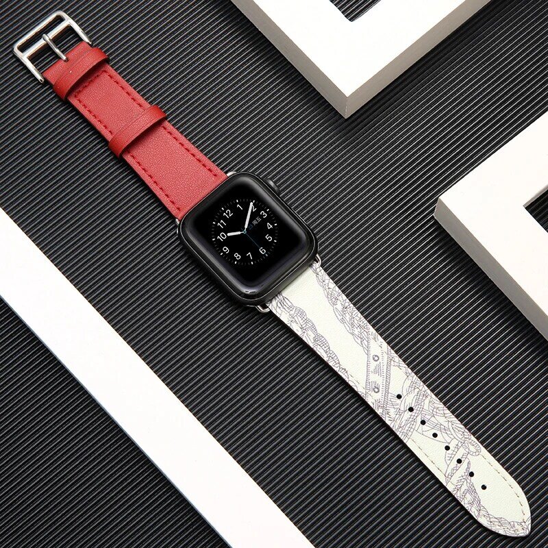 Leather strap for apple watch band 42mm 38mm apple watch 4 5 44mm 40mm watchband iwatch series 5/4/3/2/1 bracelet accessories
