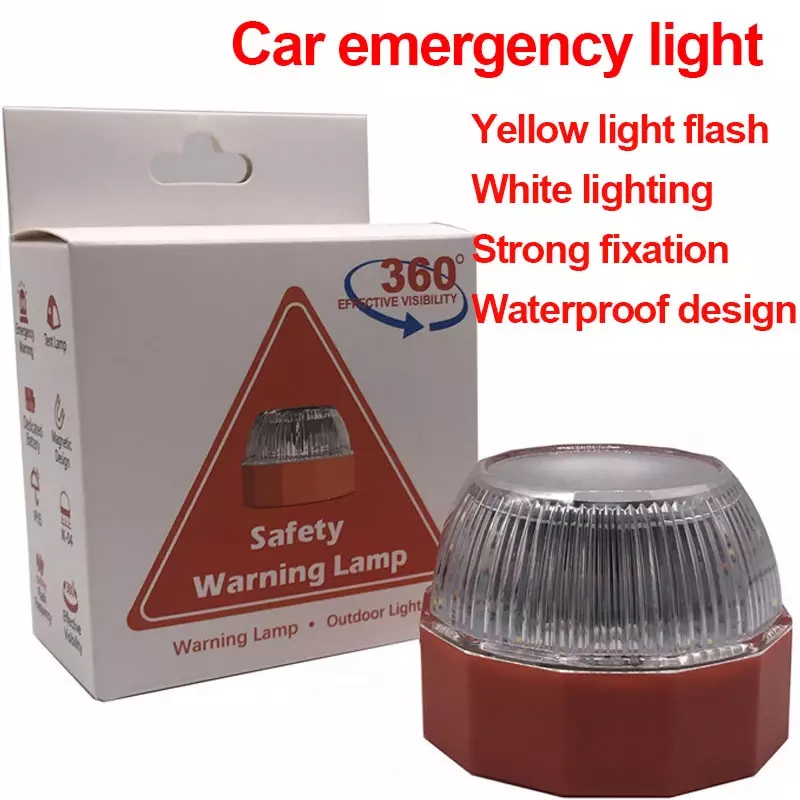 Luz de emergência aviso de perigo sinal e lanterna alta luminância magnética led luz de emergência do carro para carros e motocicleta