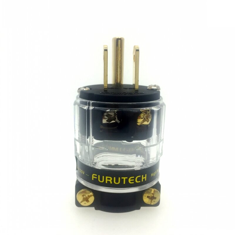 FURUTECH FI-11M (Cu) / FI-11 Cu Audio Power Plug 24K Gold plated IEC Connector plug  15A/125V Hifi MATIHUR hi