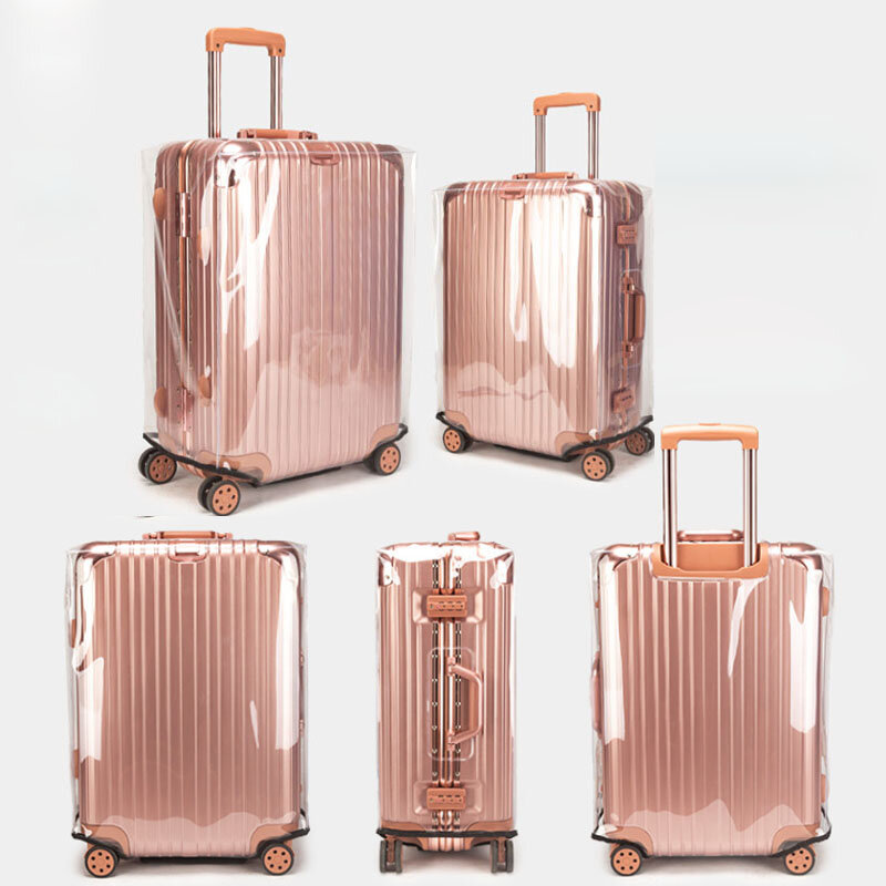 Transparent PVC Luggage Cover Waterproof Suitcase Protective Cover To 20-30inch Trolley Case Non-slip/Anti-fall/Scratchproof