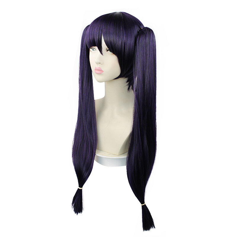 Gioco Genshin Impact Mona coda di cavallo parrucca lunga Costume Cosplay parrucche sintetiche termoresistenti per capelli da donna