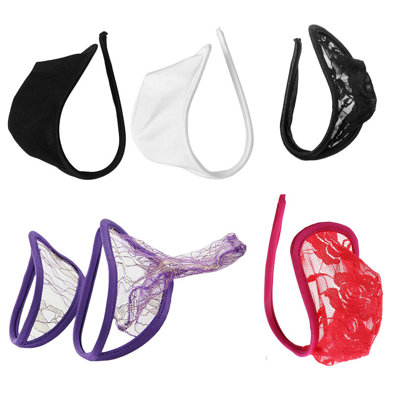 Sexy C-string Thong Invisible Underwear Planty for Men Black White Invisible Panties Nightwear