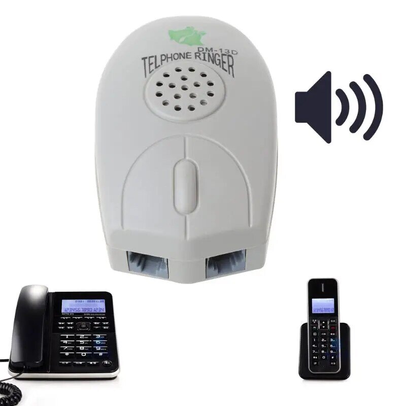 Amplifier Telepon Rumah Bell Ringer Ekstra Keras Cincin Telepon untuk Tua Tua Dropshipping