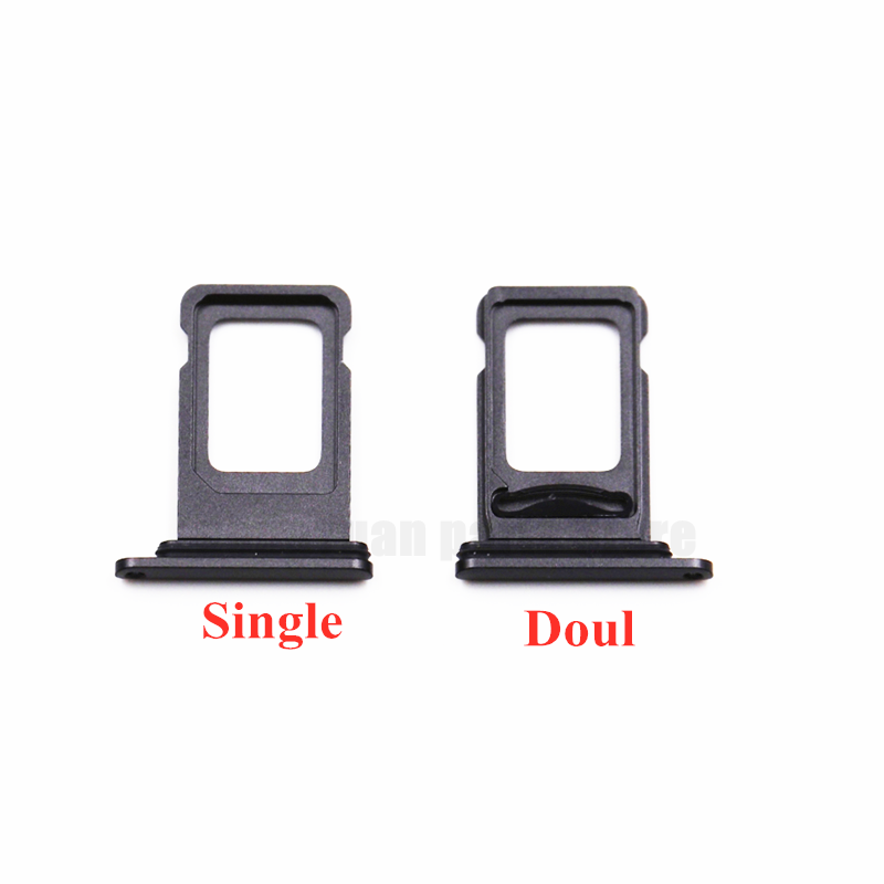 5pcs/lot Dual Single SIM Card Tray Holder For iPhone 12 Mini SIM Card Slot Reader Socket Adapter With Waterproof Rubber Ring