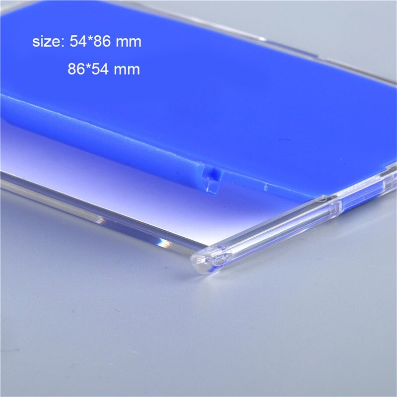 Business Badge Holder Office Standard Size 54*86mm Clear Plastic Exhibition Name Cards Holder