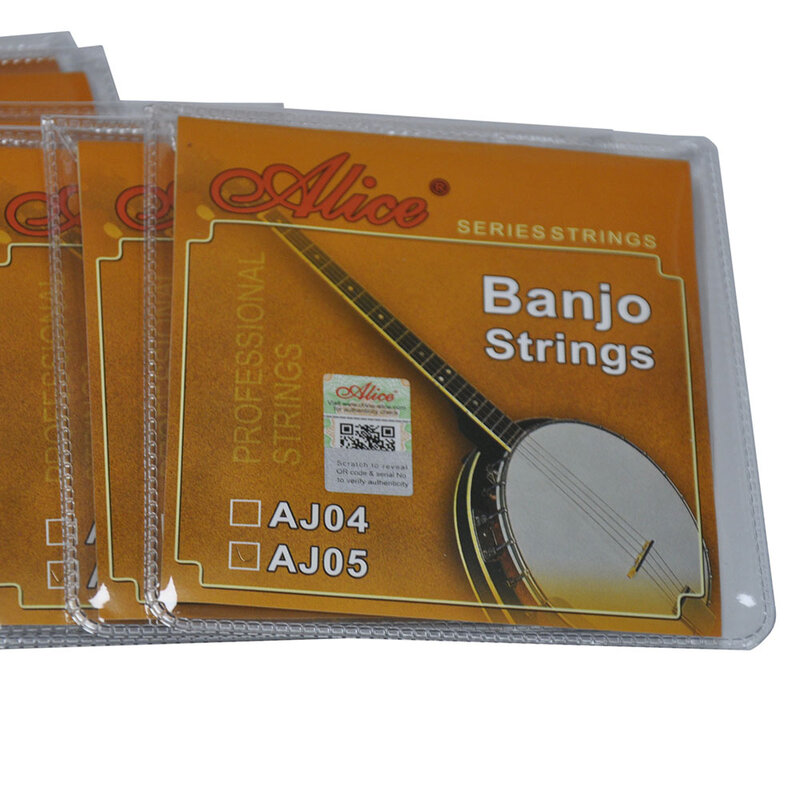 5 zestawów Alice AJ05 5-strunowe struny Banjo stal ocynkowana powłoka ze stopu miedzi uzwojenie DBGCG