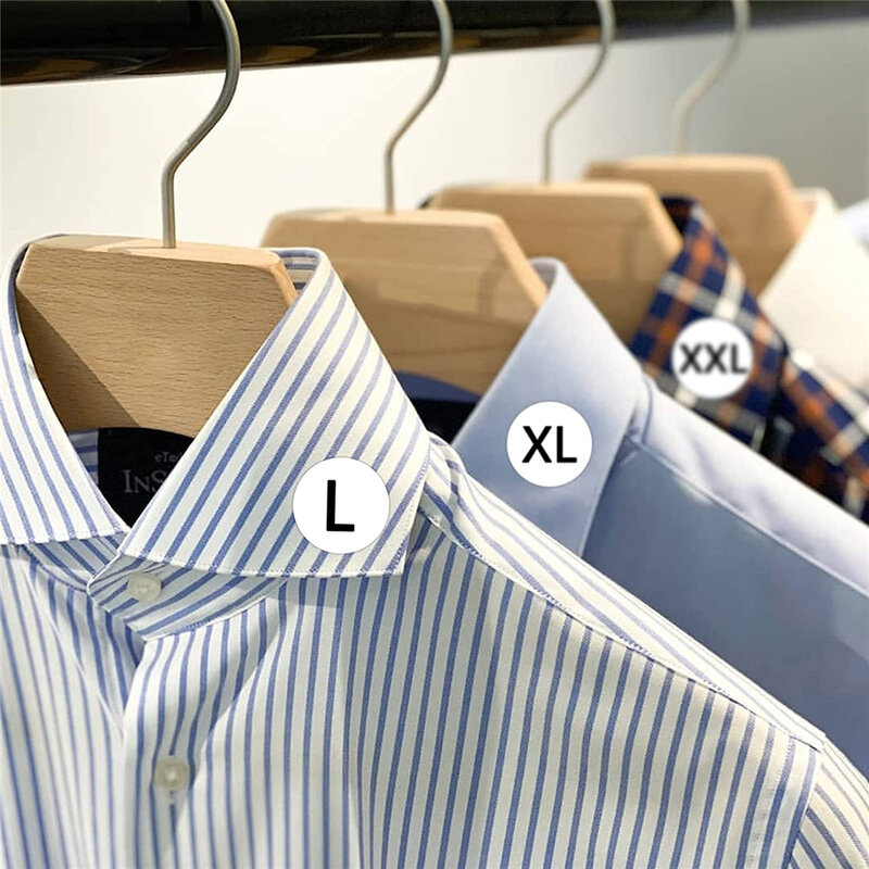 500 Pcs adesivi per taglie abbigliamento rotolo adesivi autoadesivi adatto per abbigliamento T-shirt vendita al dettaglio XS, S, M, L, XL, XXL, XXXL
