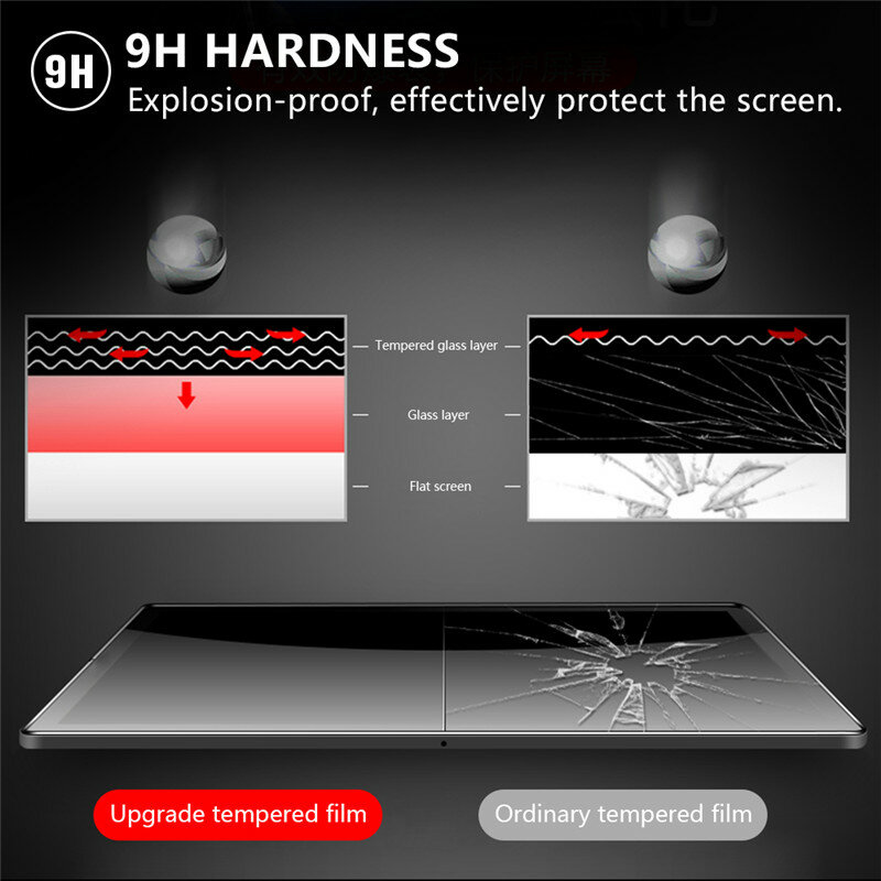 9H HD الزجاج المقسى لهواوي Mediapad M5 لايت 8 8.0 JDN2-L09 حامي الشاشة اللوحي حامي الشاشة لهواوي M5 لايت 8"