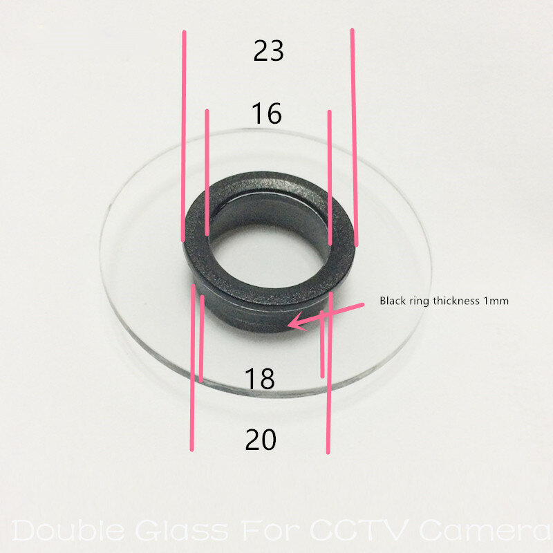 CCTV 카메라 하우징 유리 M12 렌즈 마운트, 내부 링, 빈 크기: Dia16mm-18mm