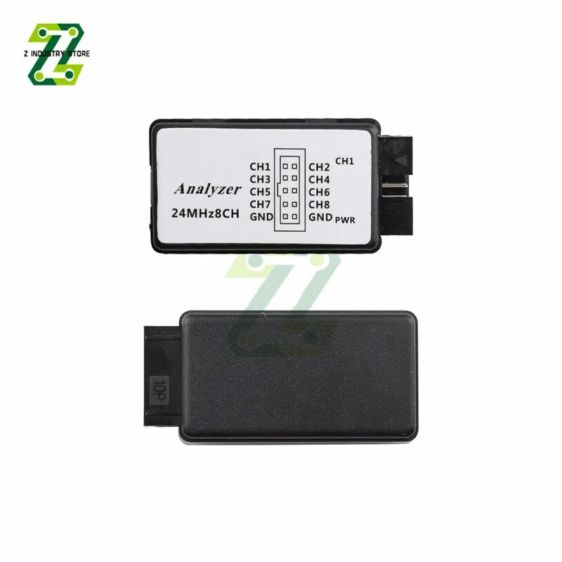 แบบพกพา USB Logic Analyzer 24M 8CH ช่อง Debug อัพโหลดข้อมูลวัดเครื่องมือ