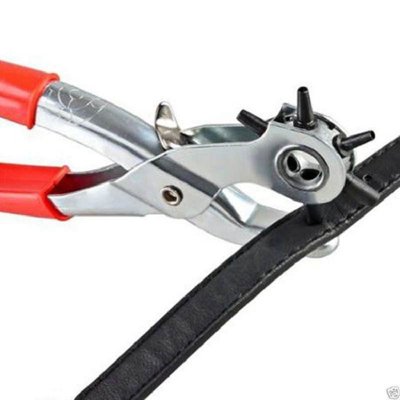 Alicates perforadores para cinturón de cuero, perforadora de ojales, artesanía de cuero, 2mm-4,5mm