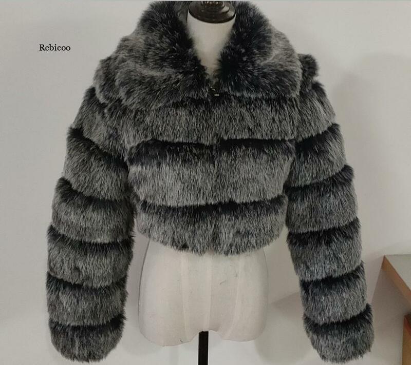 Inverno mulheres casacos de pele do falso moda elegante grosso quente outerwear mulher fofo peludo falso casaco de pele mujer 4xl