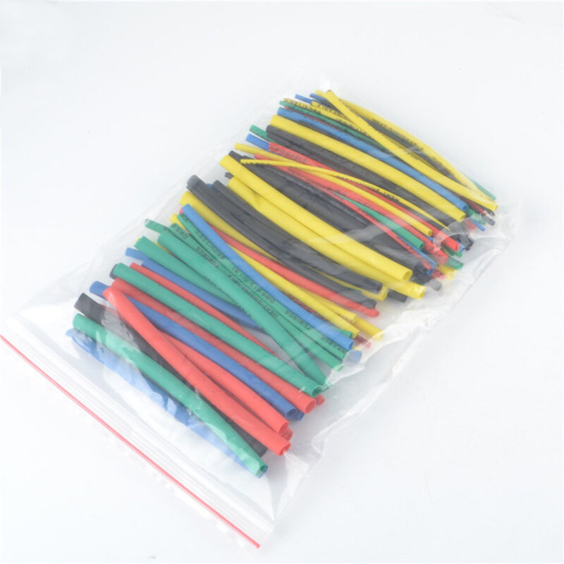 100pcs 100mm Heat-shrink Tubing Thermoresistant Tube Heat Shrink Wrapping Kit Electrical Connection Wire Cable Insulation Sleeve