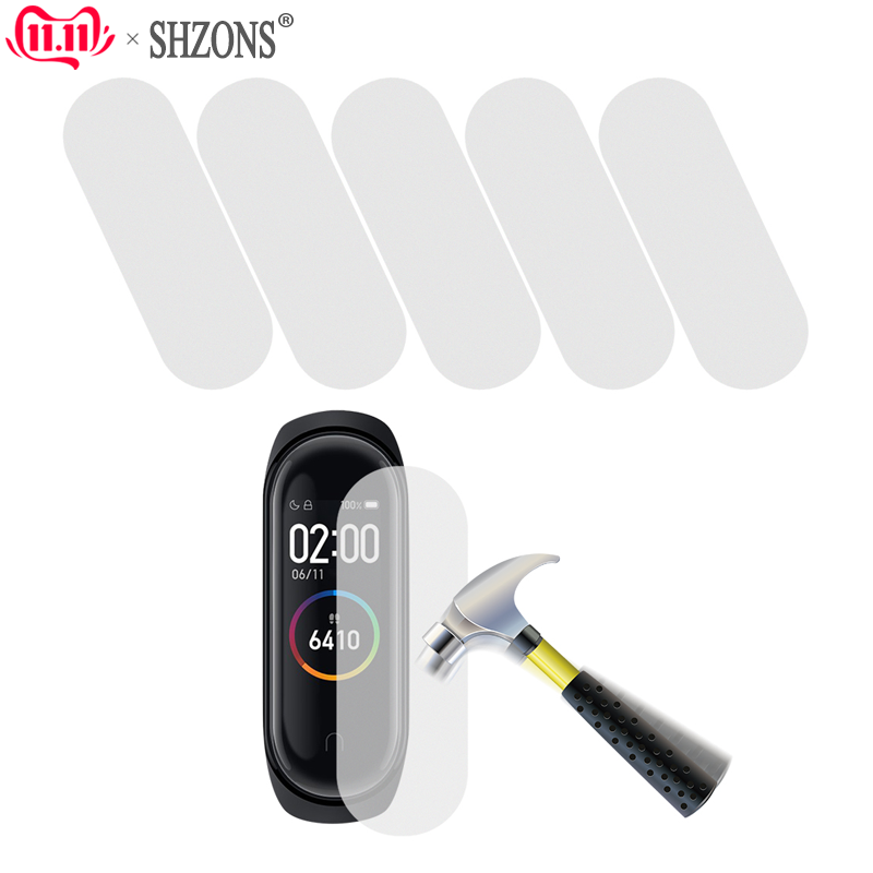 5PCS/Lot TPU Protector Films For Xiaomi Mi Band 4 Frosted Matte Anti-fingerprint Ultrathin Matte Protective Films For Miband 4