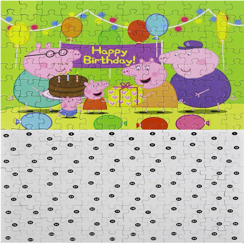 Hot Sale Original Peppa Pig George Pig Puzzle Toy Children Jigsaw Puzzles Kids Educational Toys for Children Gift