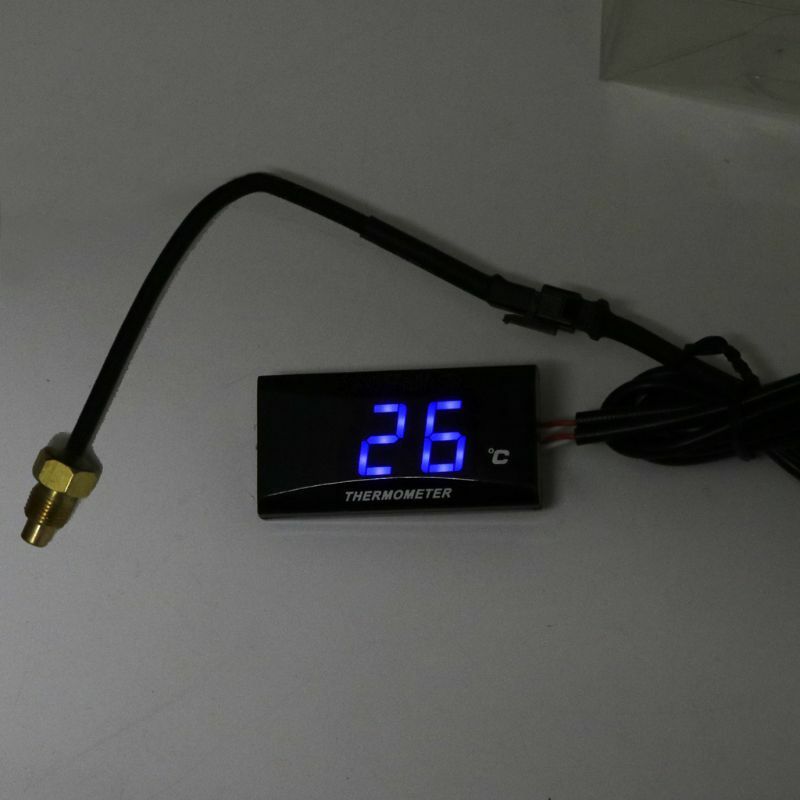 LCD Motor Universal Termometer Digital Instrumen Pengukur Suhu Air untuk Skuter Balap KOSO