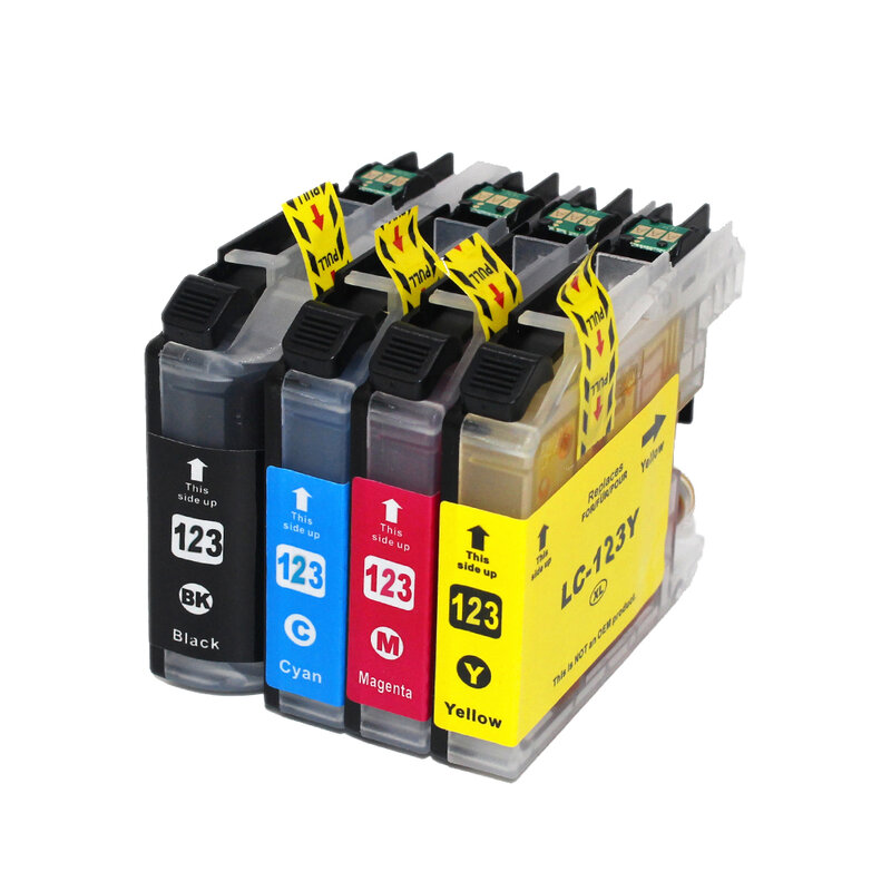For Brother LC123 Ink Cartridge Compatible For MFC-J4510DW MFC-J4610DW Printer Ink Cartridge LC 123 MFC-J4410DW MFC-J4710