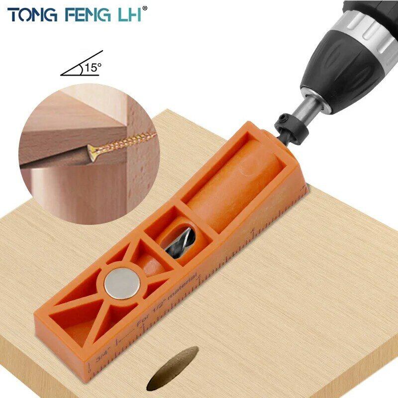Holzbearbeitung tasche loch clamp Winkel drill guide kit locher stellungs bohrer für DIY holzbearbeitung werkzeuge
