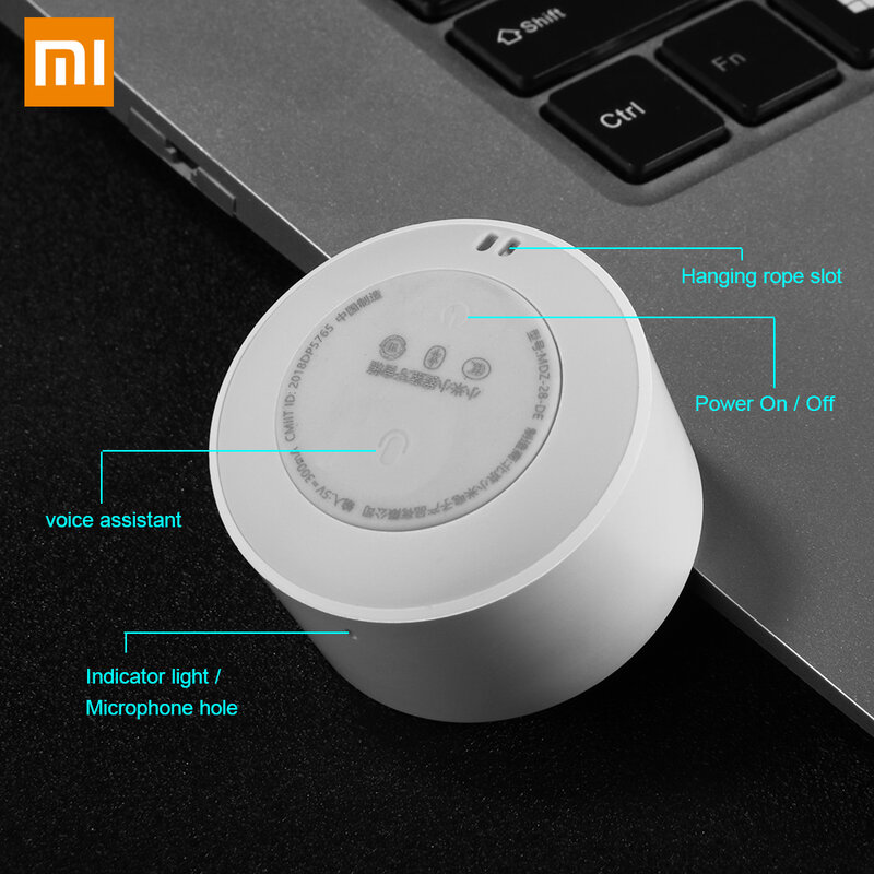 Original Xiaomi Bluetooth Speaker Coluna Mini Alto-falantes Pequenos Alto-falantes Portáteis de Grande Volume com Qualidade HD Surround Baixo Ao Ar Livre Casa