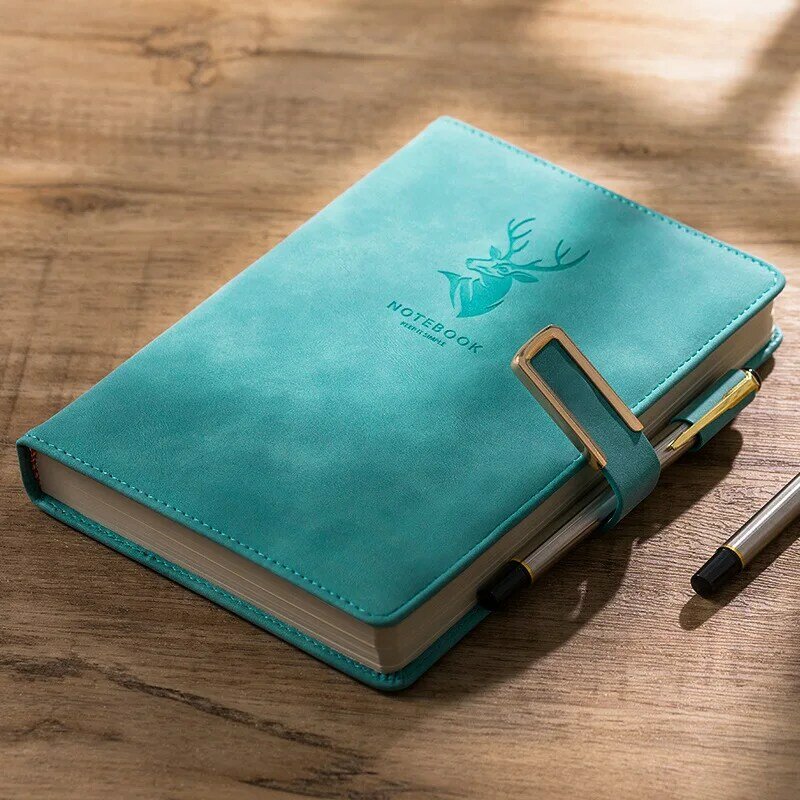 A5 Notebook ultra-gruby zagęszczony notatnik biznes miękka skóra praca spotkanie rekord książka pamiętnik biurowy szkicownik studenci śliczne