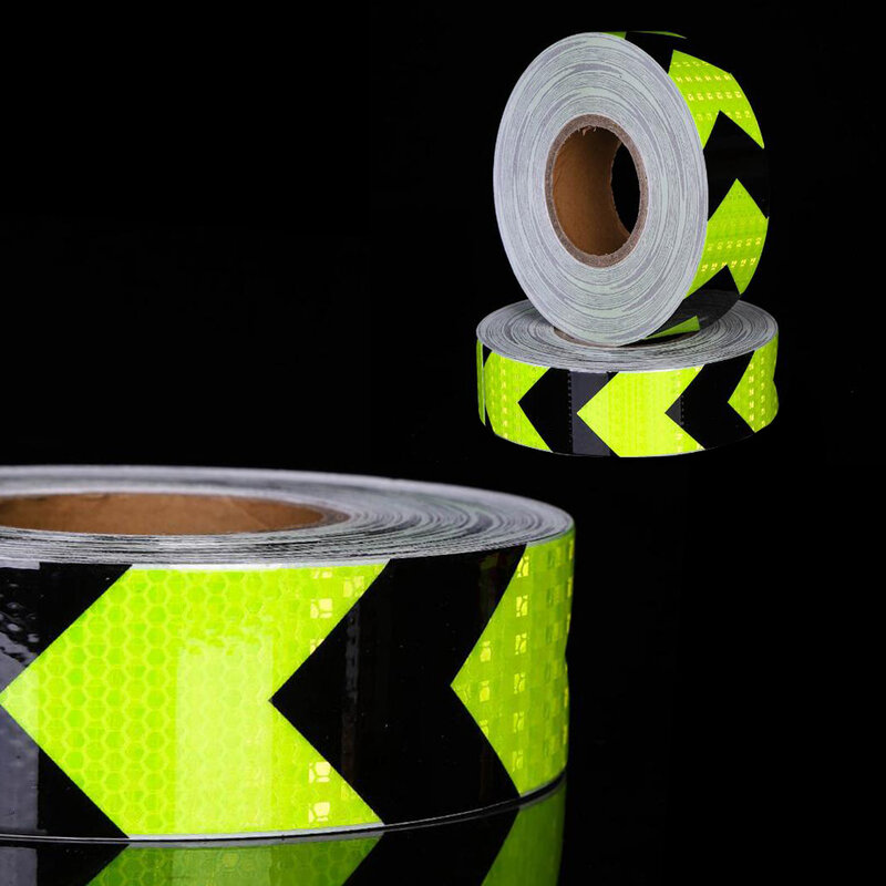 Car Arrow Reflective Tape Decoration Strip Safety Mark Warning reflectante Stickers For Car Exterior Accessories