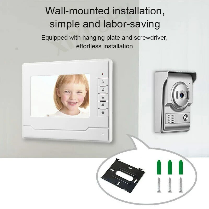 Xixi spy vídeo porteiro campainha para uma casa privada casa homefong monitor painel de chamada telefone entryphone e tela videofone
