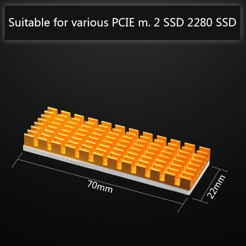 Tản nhiệt Tản Nhiệt Nhôm Tản Nhiệt M.2 NGFF Làm Mát Tản Nhiệt Nhiệt Nhiệt Miếng Lót cho M.2 NGFF 2280 PCI-E NVME SSD
