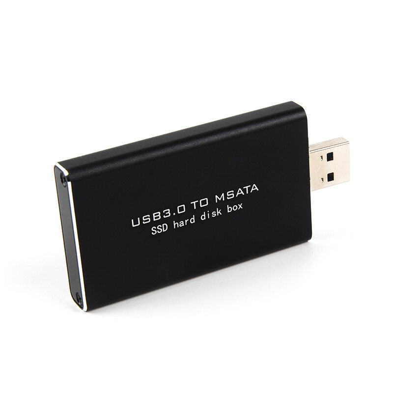 Da MSATA a USB 5Gbps da USB 3.0 a mSATA SSD custodia da USB3.0 a mSATA adattatore per disco rigido M2 SSD HDD esterno scatola Mobile custodia per HDD