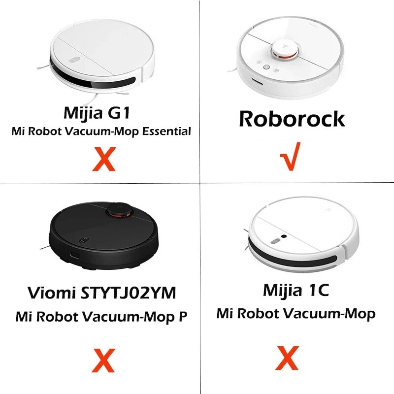 Xiaomi Roborockのスペアパーツ,掃除機ロボット用のスペアパーツs5 s50 s51 s55 s6 s60 s65 s6純粋な1 s 2s mi