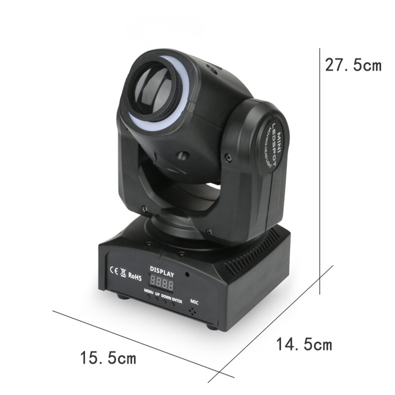 Good Quality Mini Led 30W Pattern Moving Head With Led Strip Disco Lights High Bright Handle Adjust The Image