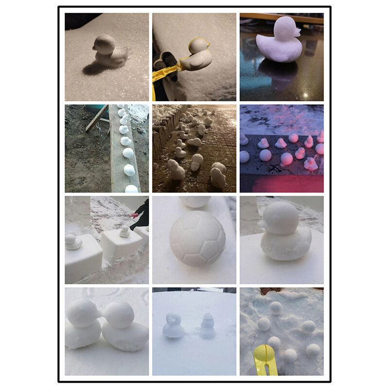 Пластиковый зажим для снеговика, Детская уличная форма для песка, снежного мяча, игрушки для детей, клипса для борьбы с уткой, снеговиком