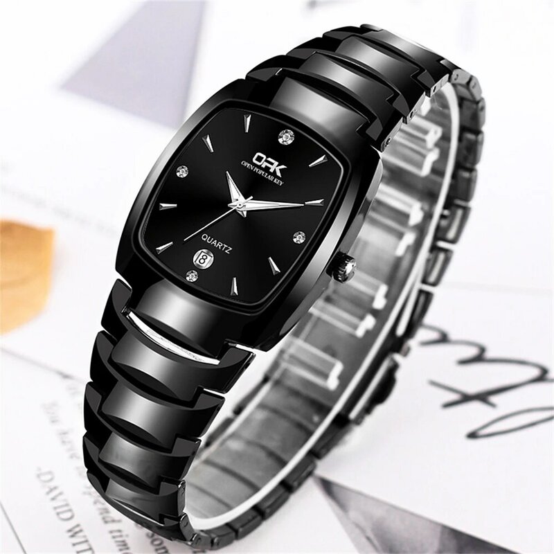 Роскошные Кварцевые наручные часы для мужчин и женщин, водонепроницаемые часы с браслетом для пар, для влюбленных
