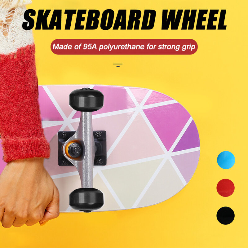 Колеса для скейтборда из ПУ кожи, скидки 52x32 мм, аксессуары для скейтборда, дорожных коньков, колес с движением, 4 шт./компл. 95A