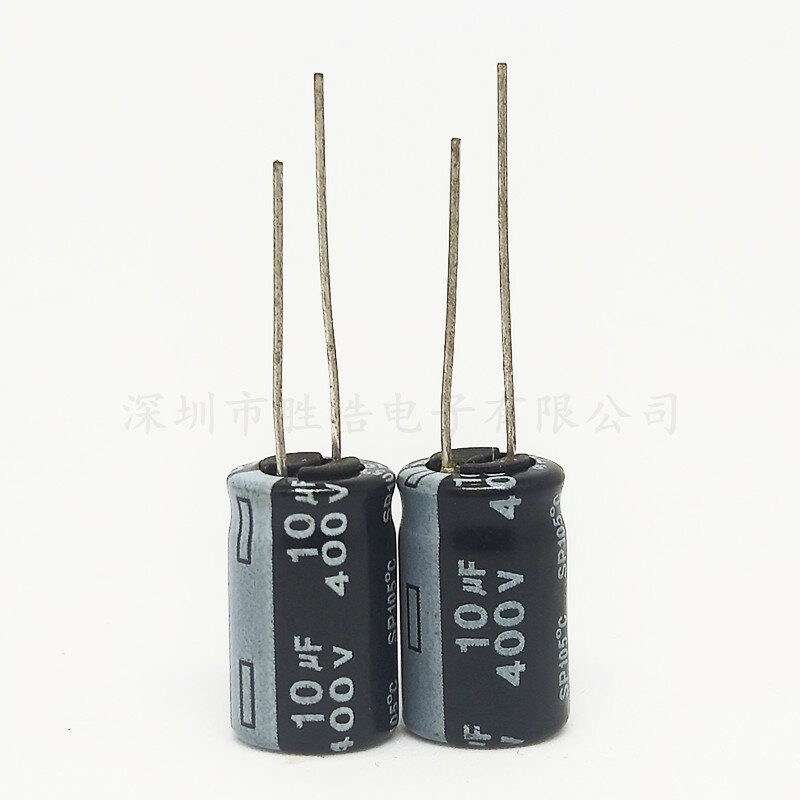 10 Teile/los Higt Qualität 400V10UF 10*17mm 10UF 400V Gerade Plug-in Aluminium-elektrolyt-kondensator größe: 10X17(MM)