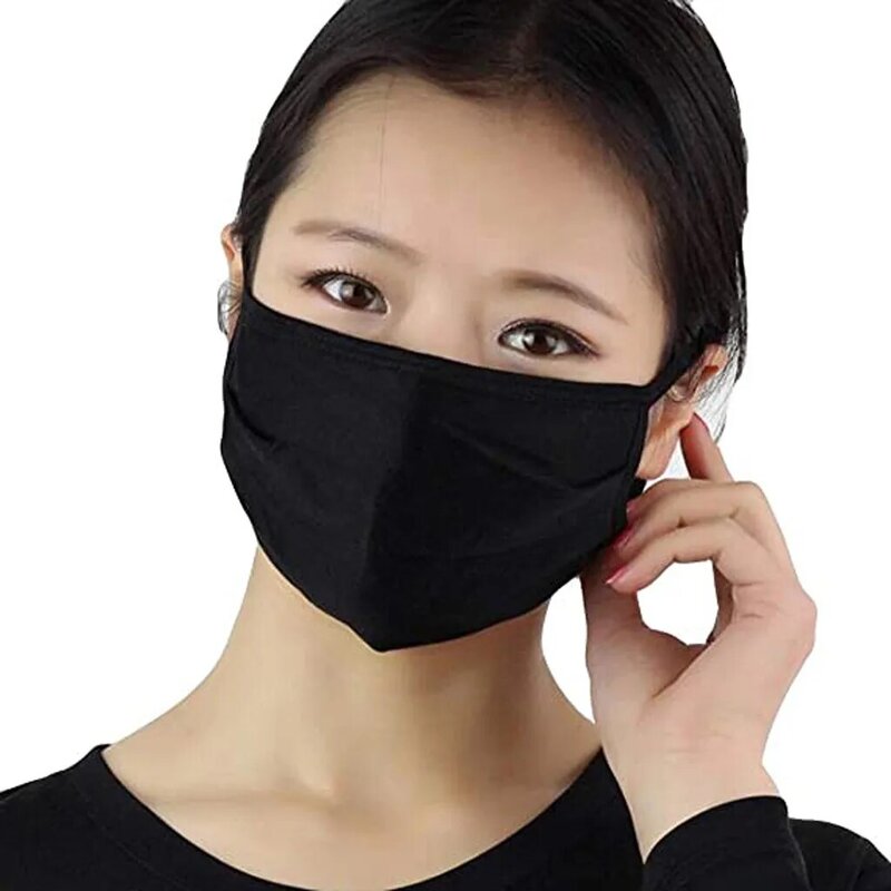 Máscara facial y para la boca reutilizable para hombre y mujer, 10 Uds. De tela Anti-polvo