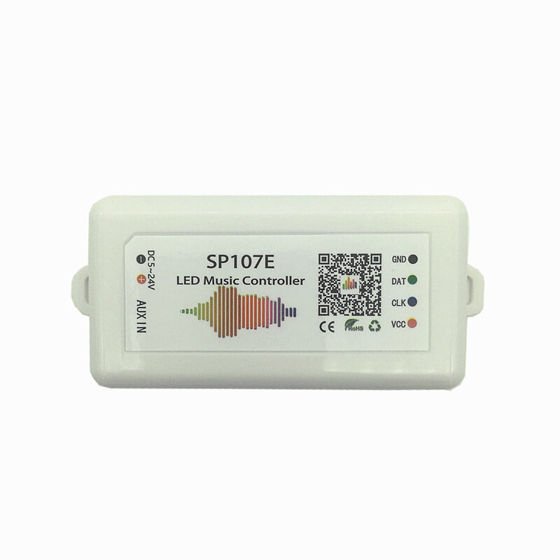 Sp108e-controlador de música led ws2811 ws2812b, wi-fi, sp6812, sp105e, bluetooth, apa102, sp110e, ws2801 pixels, faixa de led
